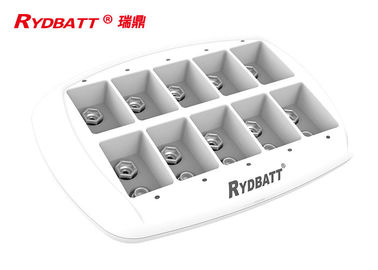 RYDBATT 10 Yuvası 6F22 Li Ion Pil Şarj Cihazı / Li Ion LED Akıllı 9 v Lityum İyon Pil Şarj Cihazı
