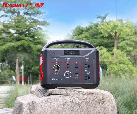 Portatif Lityum İyon Güç Santrali 220V/100V 500W Saf Sinüs Dalgası QC3.0 18W Çift Portlu