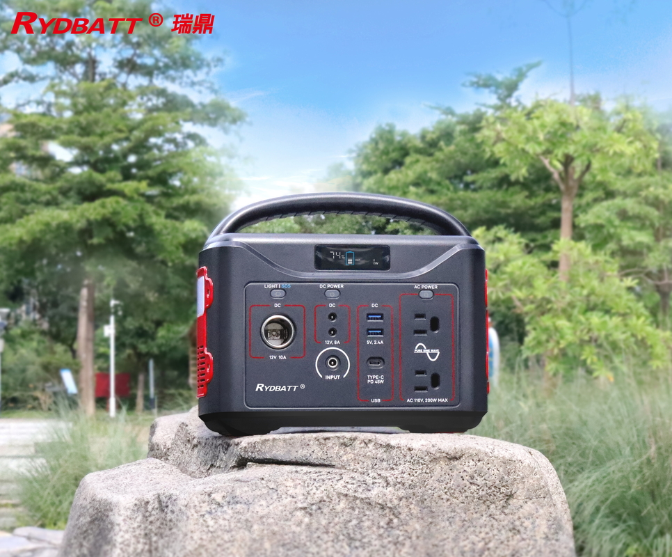 Portatif Lityum İyon Güç Santrali 220V/100V 500W Saf Sinüs Dalgası QC3.0 18W Çift Portlu