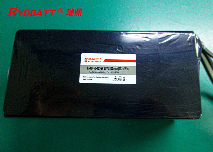 Li 18650 10S2P Elektrikli Scooter Pil Paketi 36V 5.2Ah, Plastik Kabuklu Güvenli